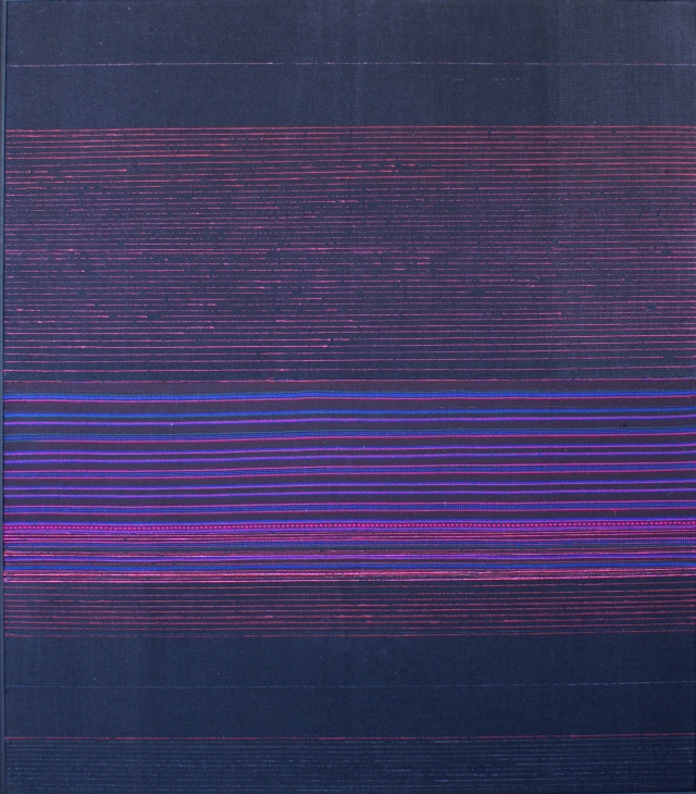 Harmony with Violet, mixed technique, 84x80 cm